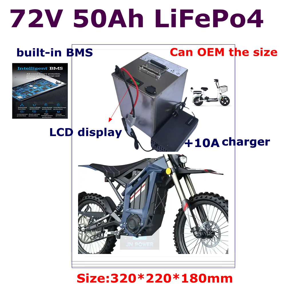 72V 40Ah Lifepo4 Battery Pack - JN-24S 72V 50Ah lifepo4 lithiumbatterij BMS