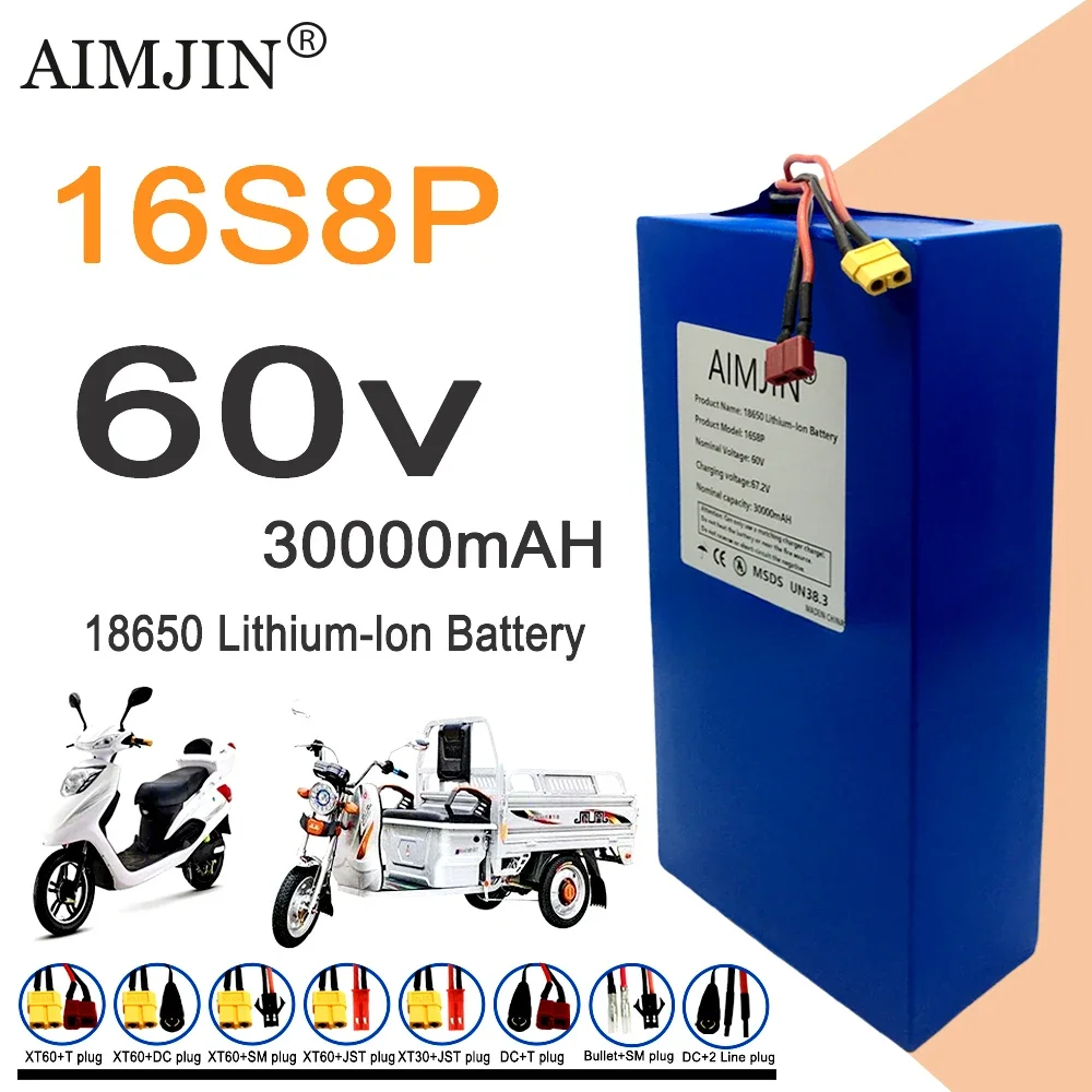 16S8p 1000-3000W Gloednieuwe L - 60V 50Ah Electric Scooter Battery recensie en prijs