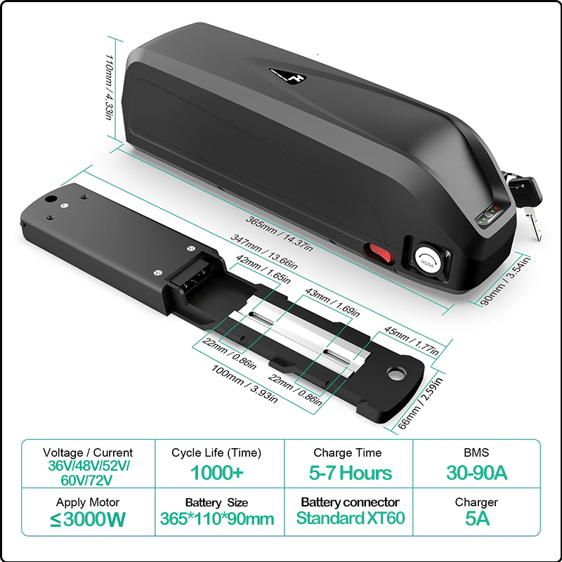 48V 50AH 52V 36V 30AH E-bike a - 60V 50Ah Electric Scooter Battery recensie en prijs