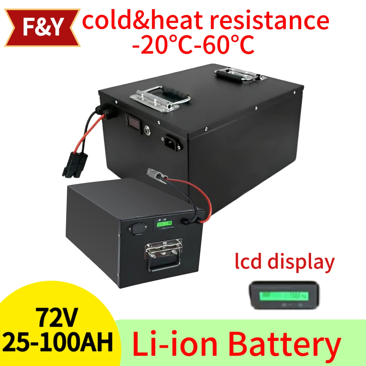 F&Y72V 25Ah 35Ah 45Ah 65Ah 80A - 72V 40Ah Lifepo4 Battery Pack recensie en prijs