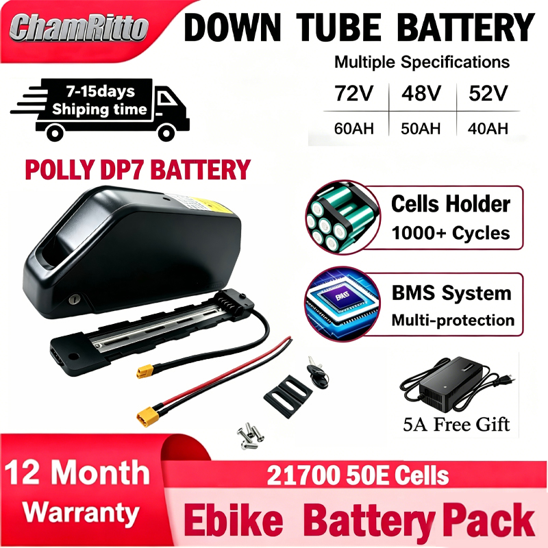 E-bike Cham-rider 36V 48V 52V  - 72V 50Ah 21700 Lithium Battery recensie en prijs