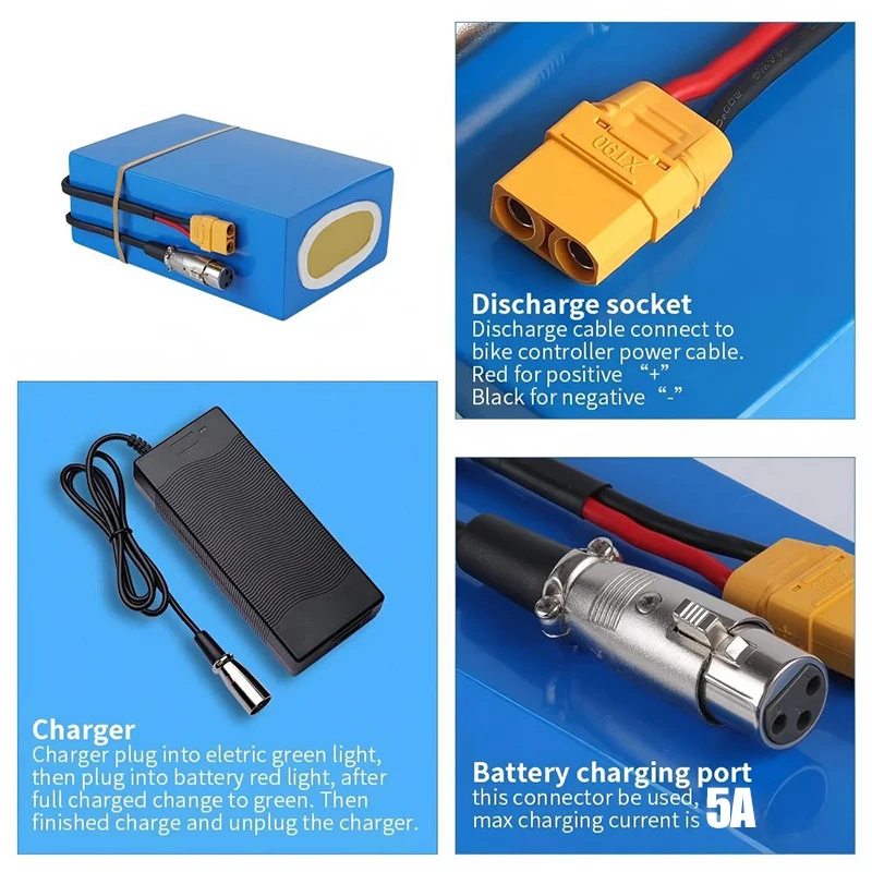 60V 1500W elektrische fiets 20 - 60V 50Ah Electric Scooter Battery recensie en prijs
